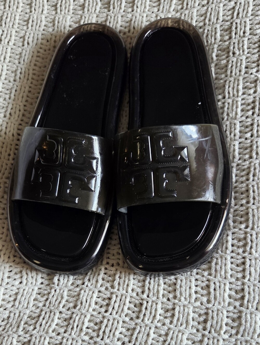 Tory Burch Women's Bubble Miller Jelly Slides Size 9 - Picture 3 of 12